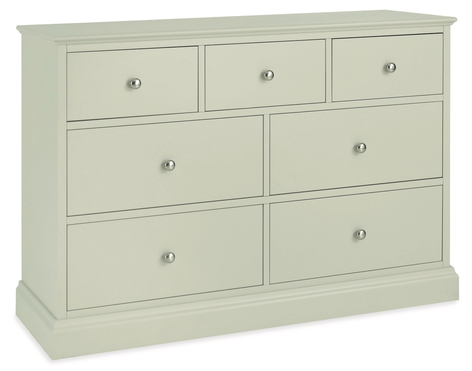 Bentley Designs Ashby Soft Grey 3+4 Drawer Chest - Style Our Home