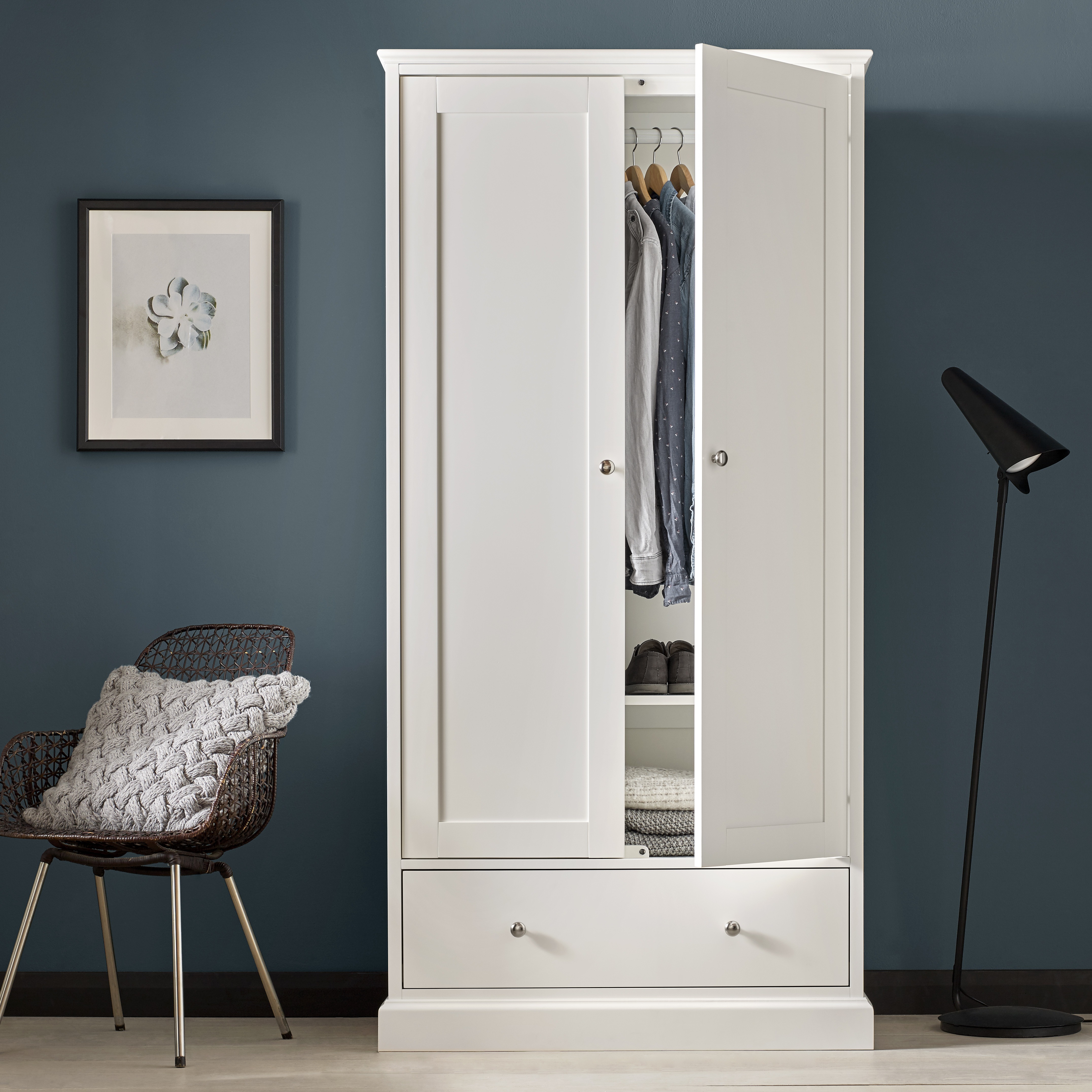 Ashby White Double Wardrobe - Style Our Home