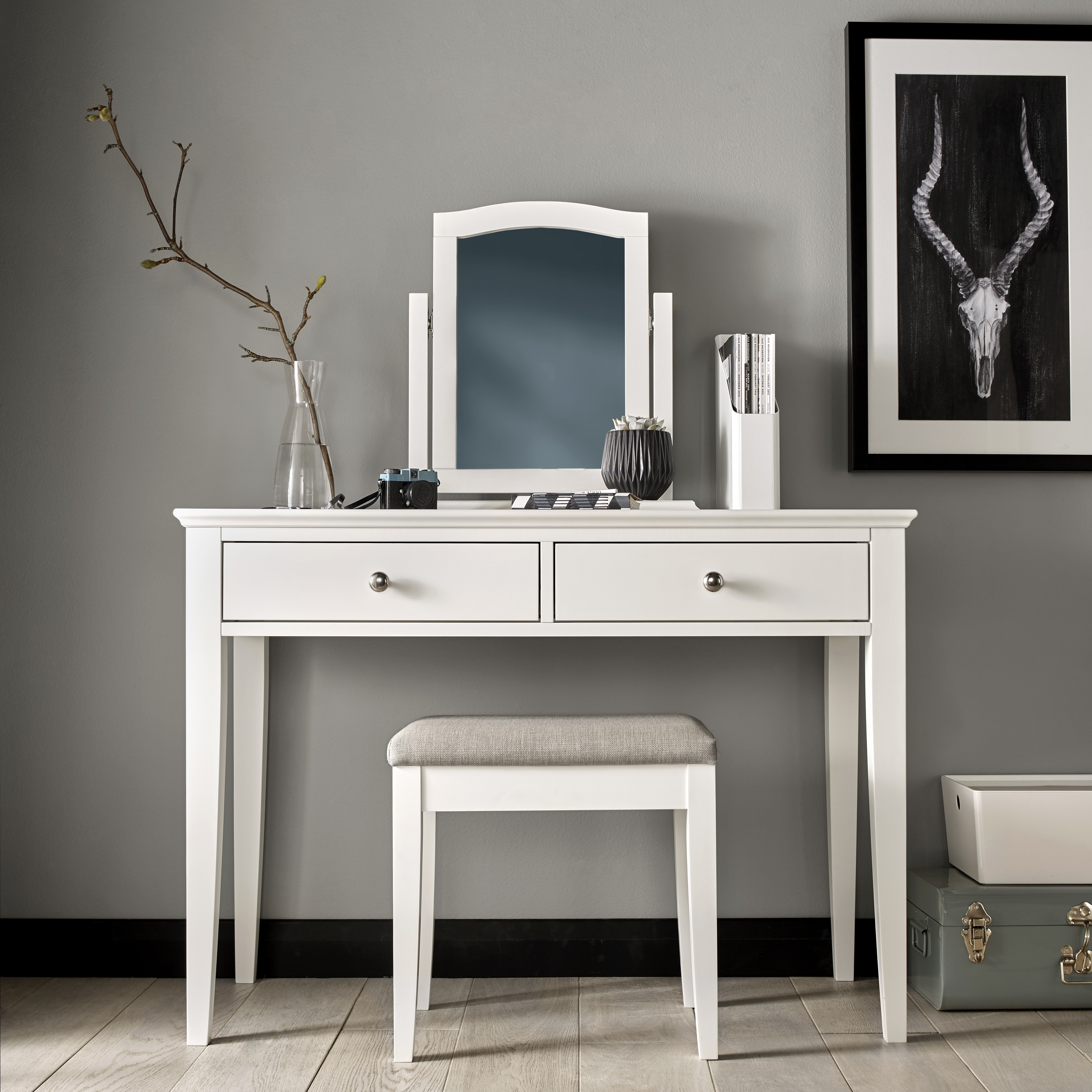 Ashby White Vanity Mirror - Style Our Home