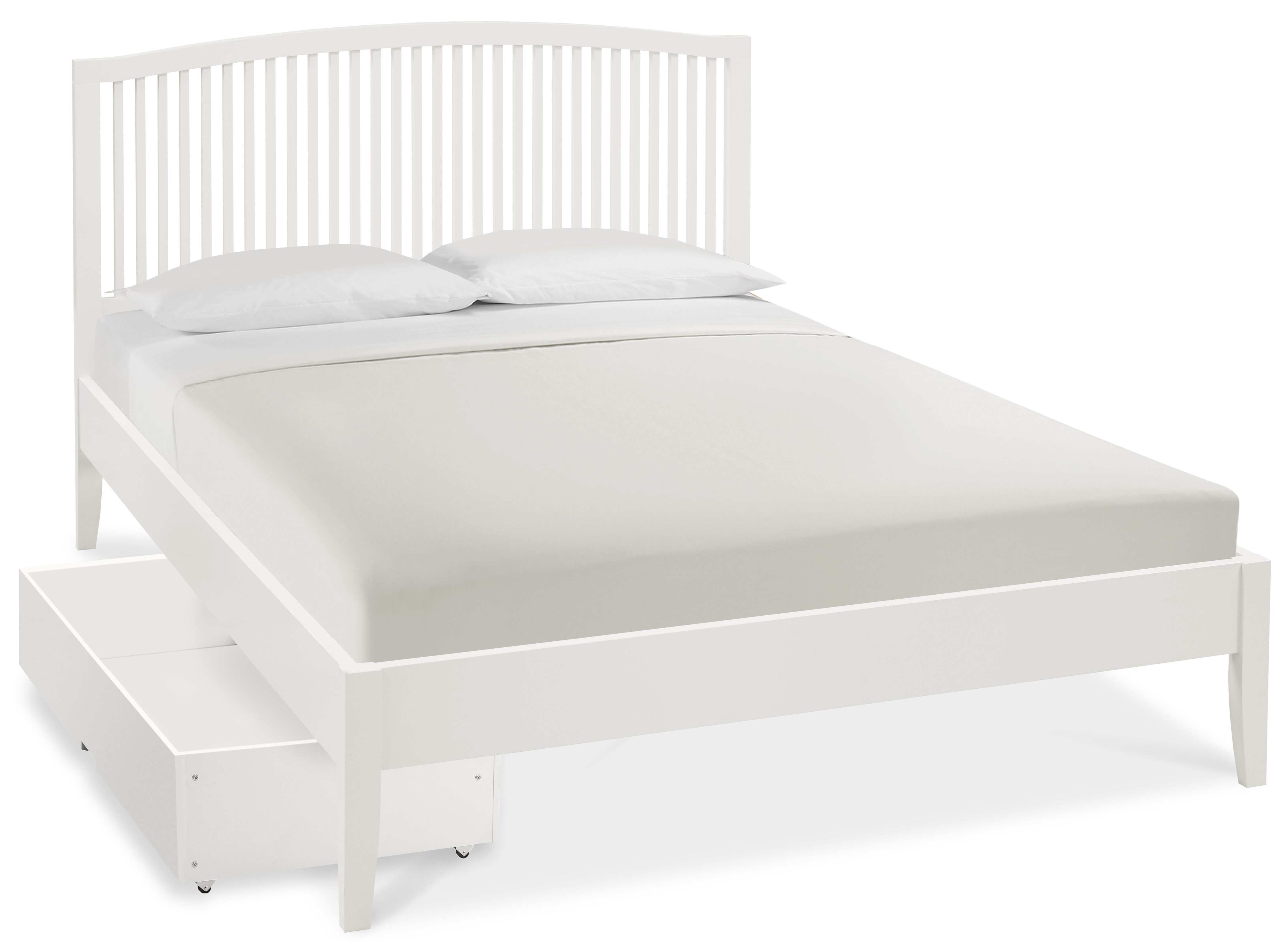 Ashby White Kingsize Slatted Bedstead - Style Our Home