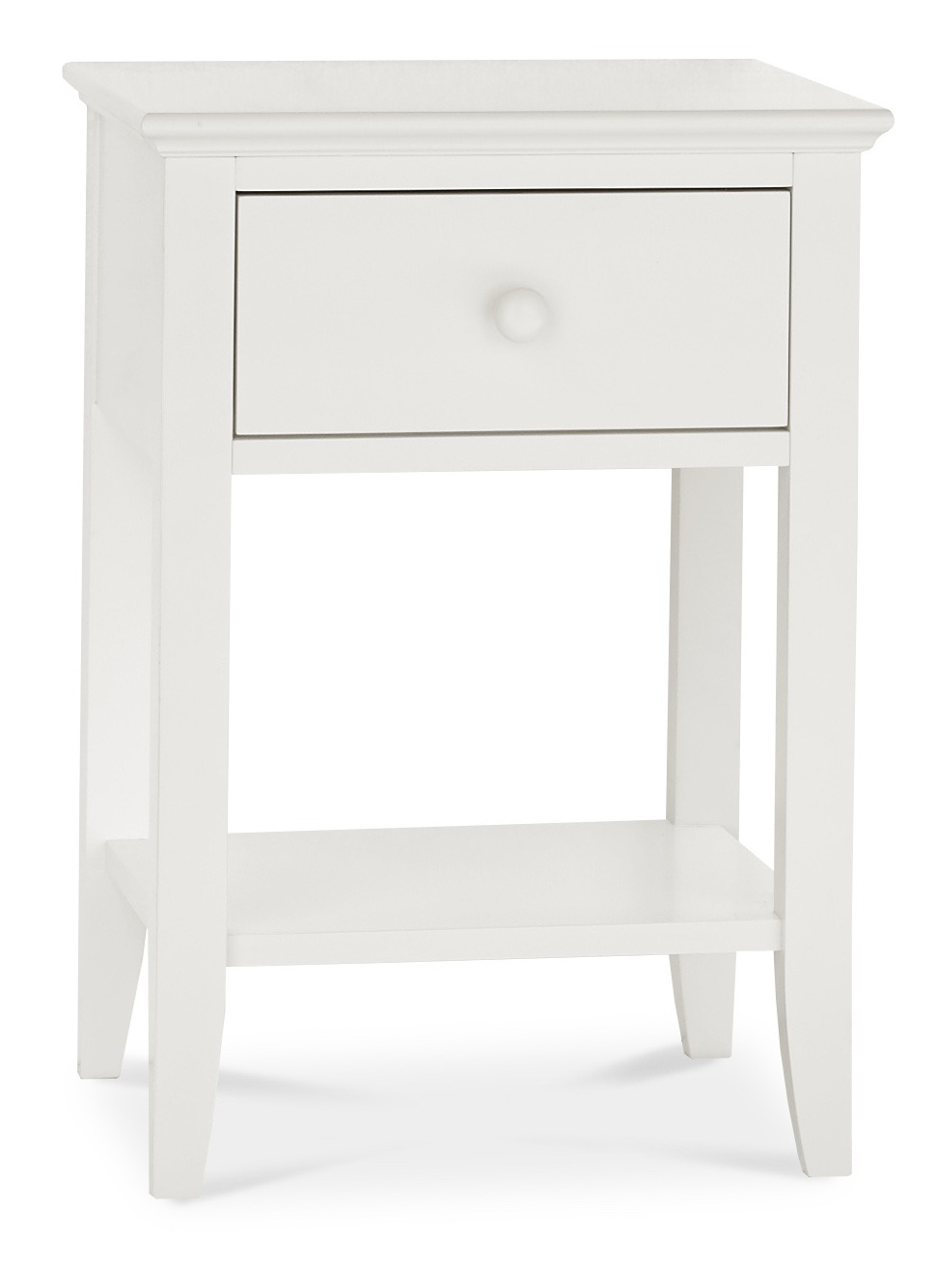 Ashby White 1 Drawer Nightstand - Style Our Home