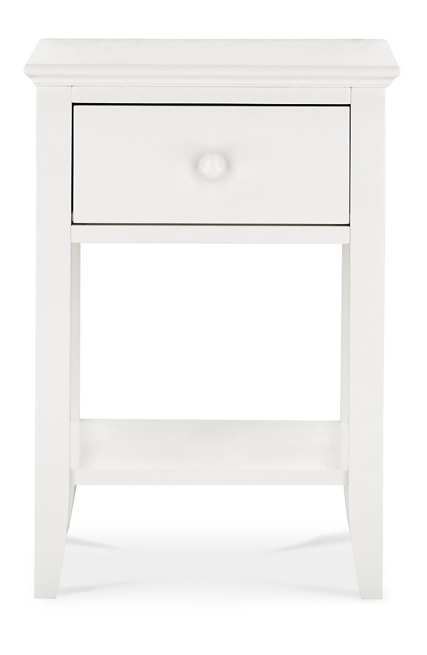 Ashby White 1 Drawer Nightstand - Style Our Home