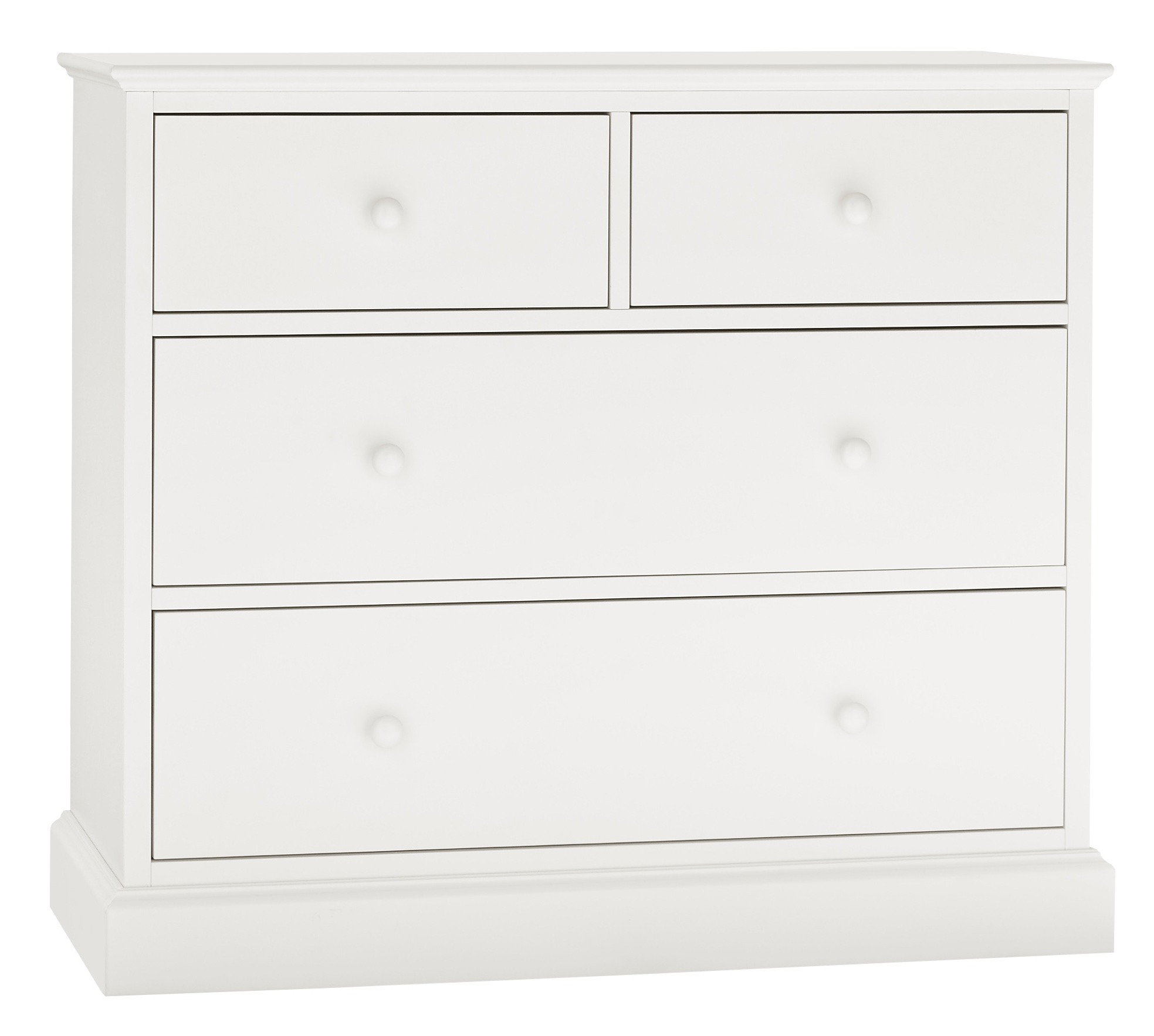 Ashby White 2+2 Drawer Chest - Style Our Home