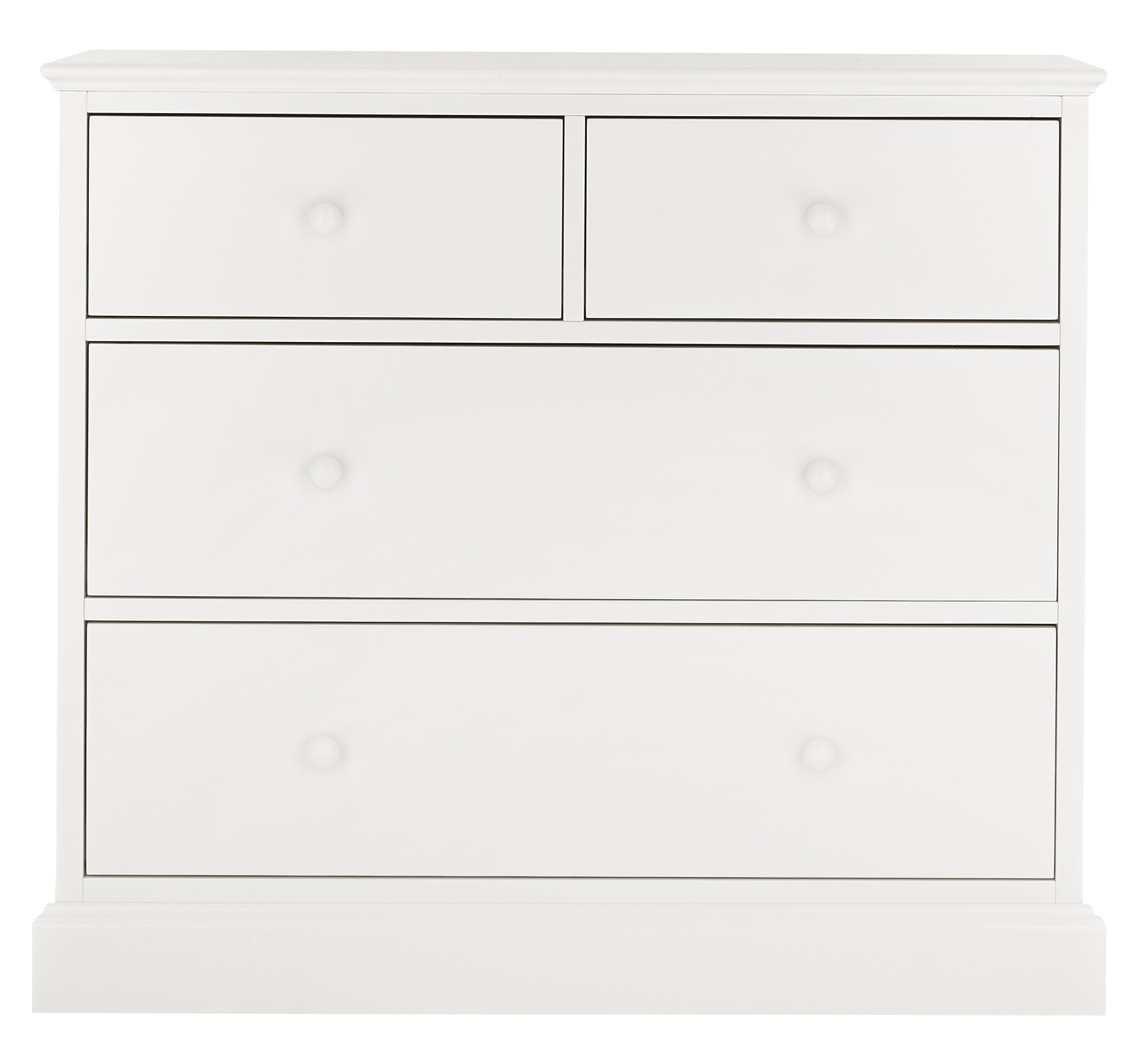 Ashby White 2+2 Drawer Chest - Style Our Home