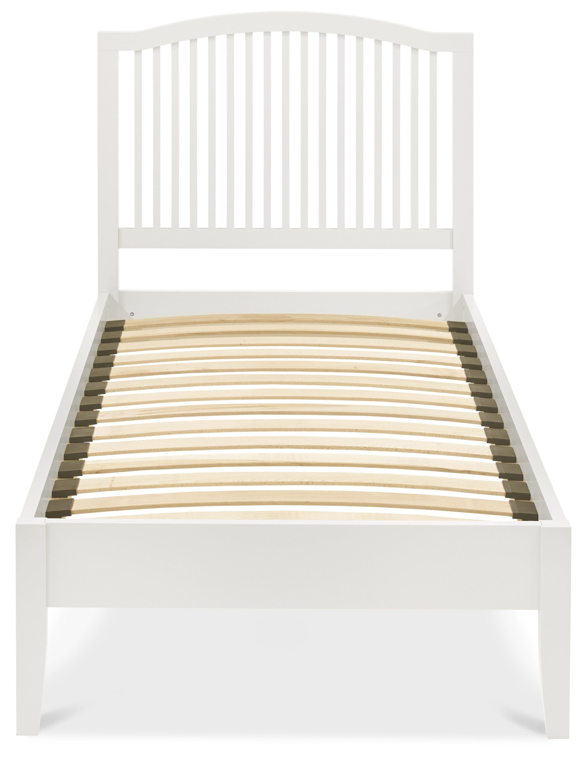 Ashby White Single Slatted Bedstead - Style Our Home