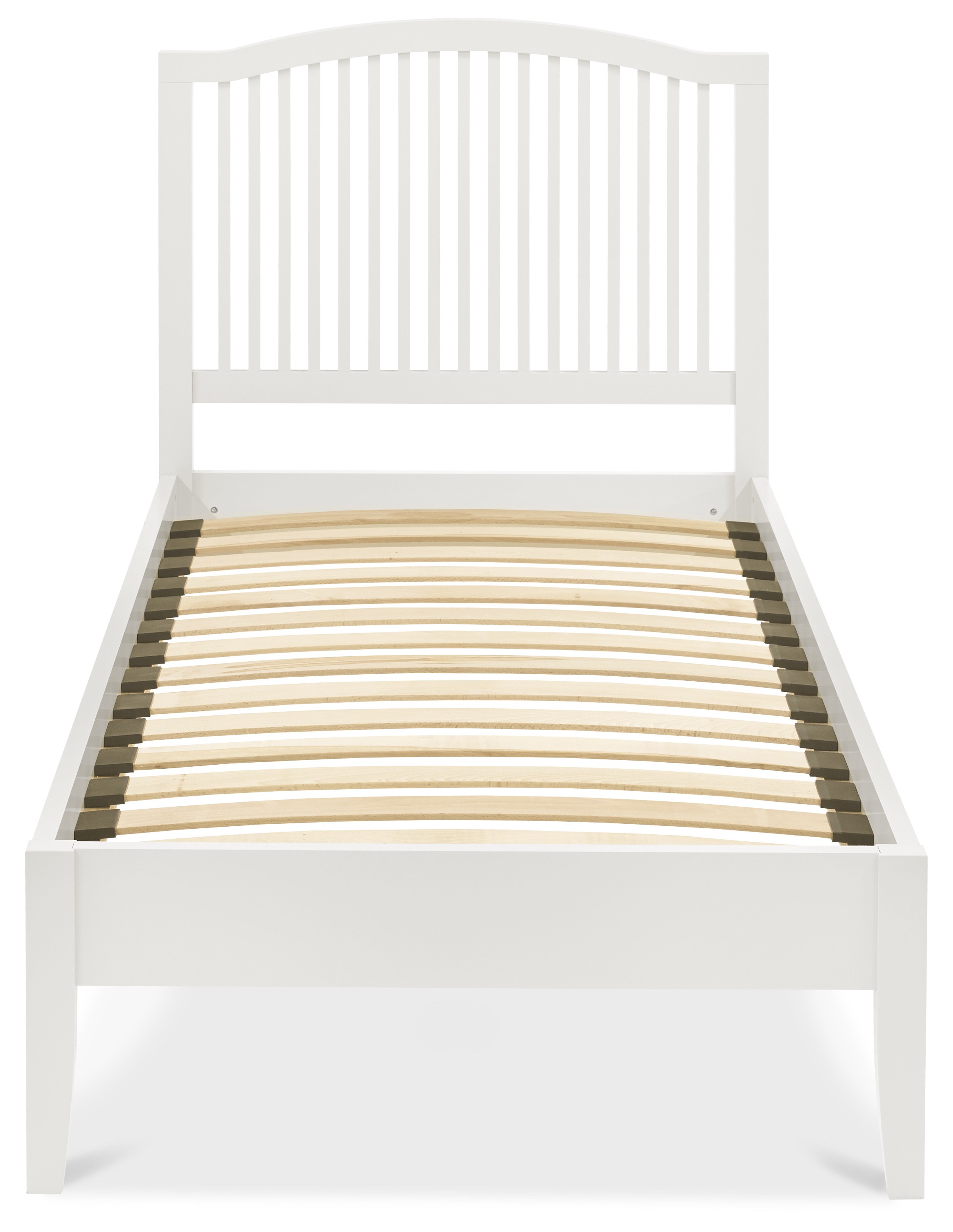 Ashby White Single Slatted Bedstead - Style Our Home