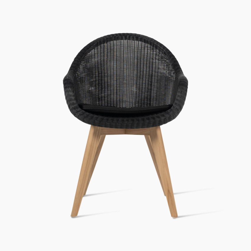 Edgard Dining Chair Teak Base by Vincent Sheppard in Old Lace | Style Our Home