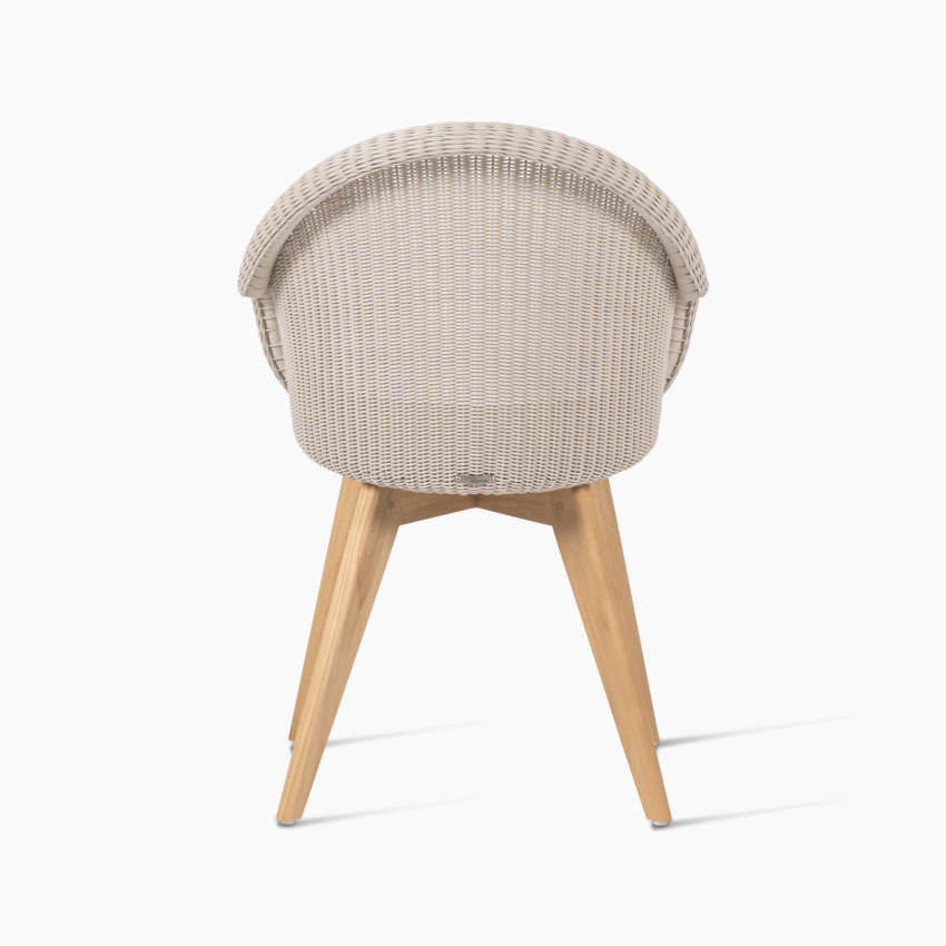 Edgard Dining Chair Teak Base by Vincent Sheppard in Old Lace | Style Our Home
