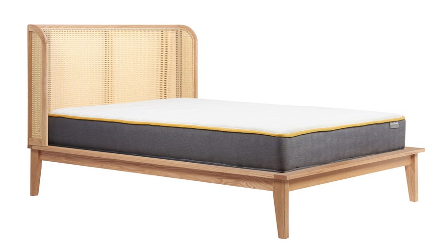 135cm Astrid Rattan Bed Oak by Birlea | Style Our Home