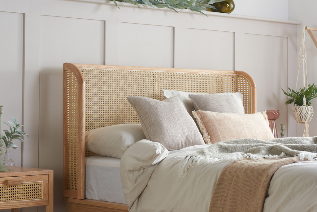 135cm Astrid Rattan Bed Oak by Birlea | Style Our Home