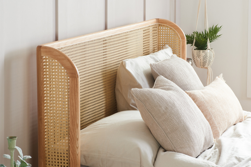 135cm Astrid Rattan Bed Oak by Birlea | Style Our Home
