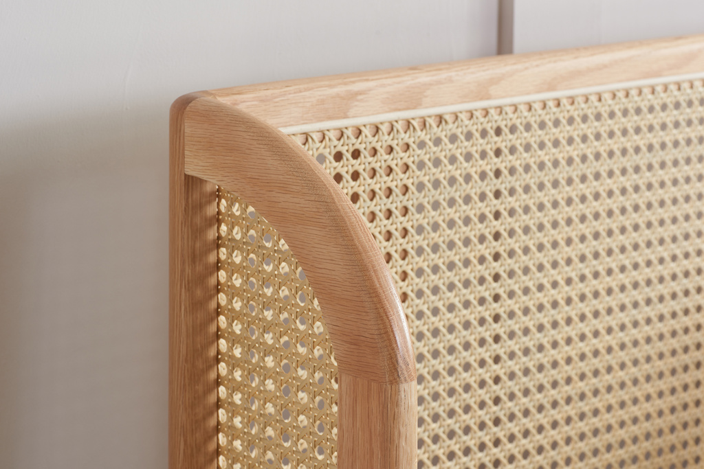 135cm Astrid Rattan Bed Oak by Birlea | Style Our Home