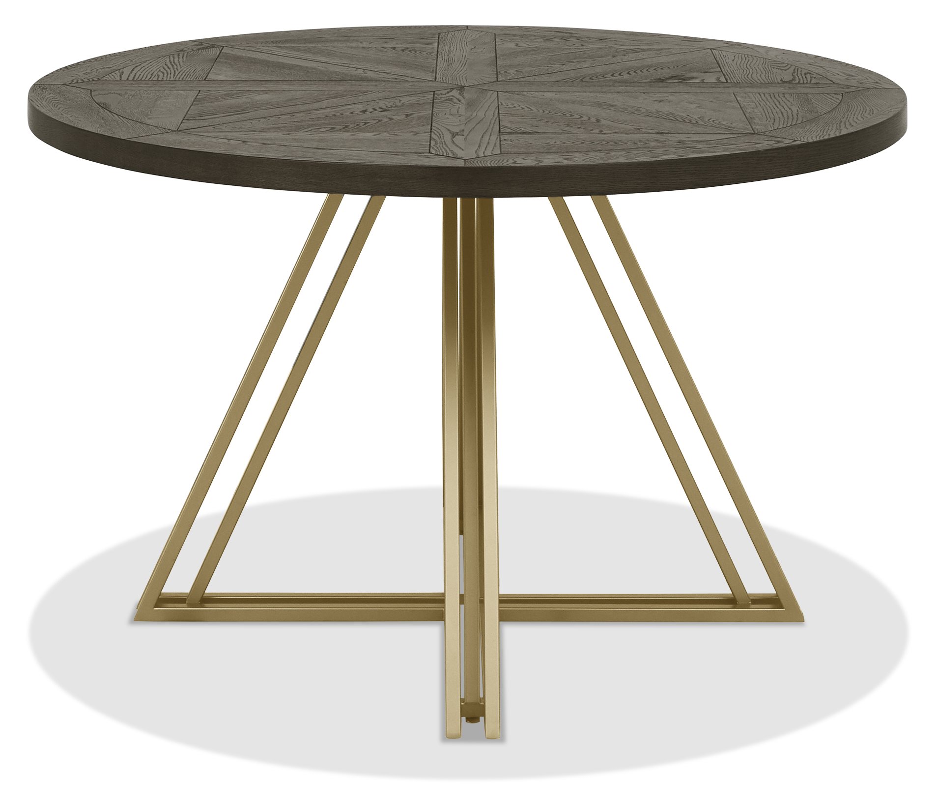 Athena Fumed Oak 4 Seater Circular Dining Table by Bentley Designs | Style Our Home