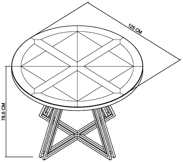 Athena Fumed Oak 4 Seater Circular Dining Table by Bentley Designs | Style Our Home