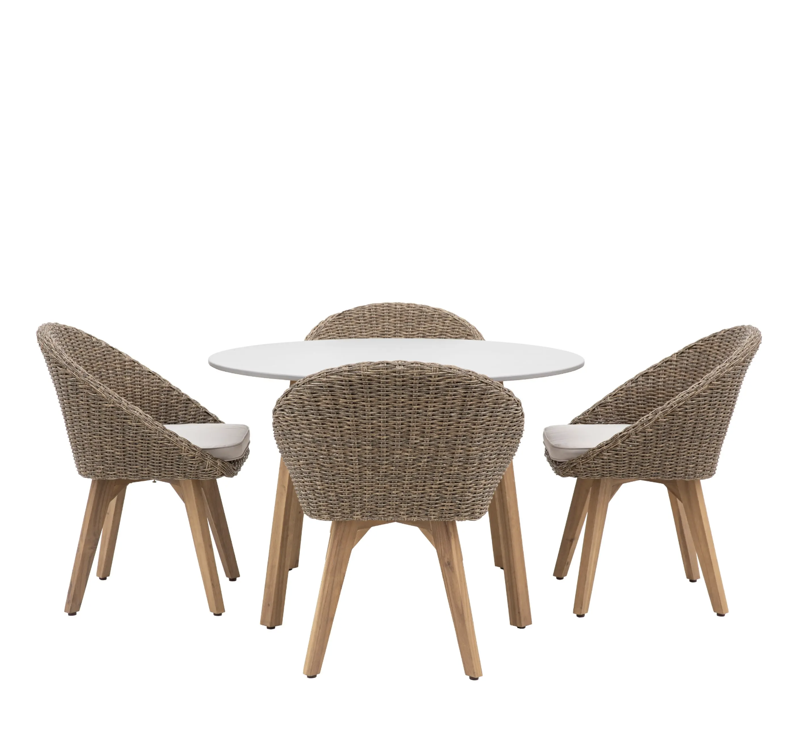 Avena 4 Seater Round Dining Set by Gallery Living | Style Our Home