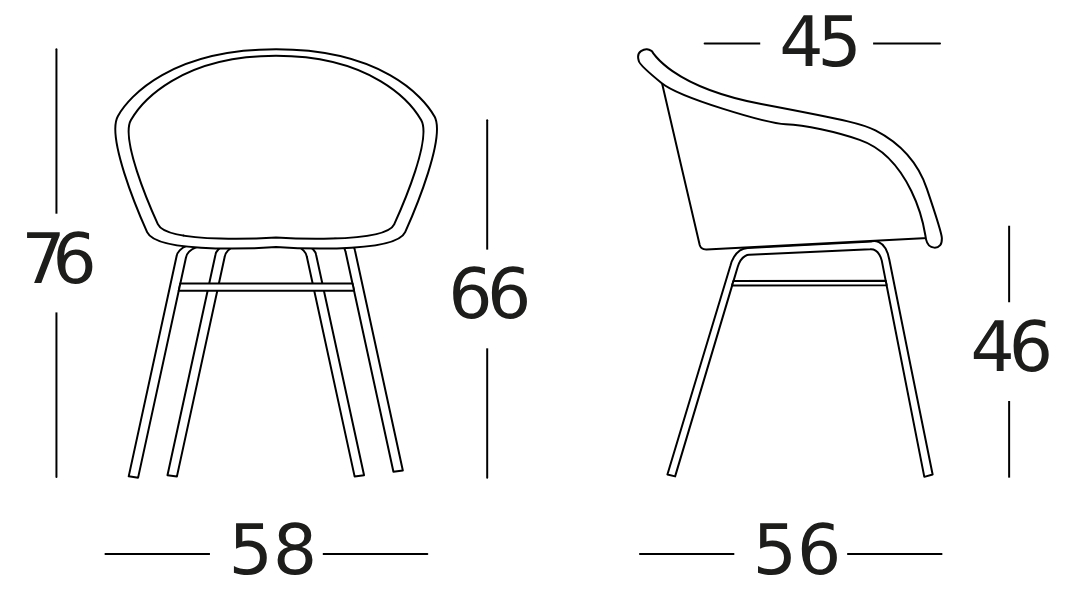 Avril Dining Chair Steel A Base by Vincent Sheppard | Style Our Home