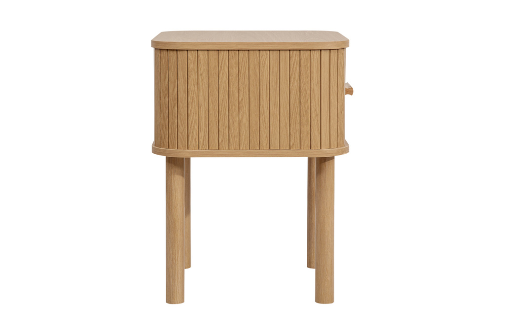 Axel 1 Drawer Fluted Bedside Oak by Birlea | Style Our Home