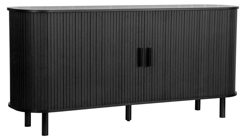 Axel 2 Door Fluted Sideboard Black by Birlea | Style Our Home