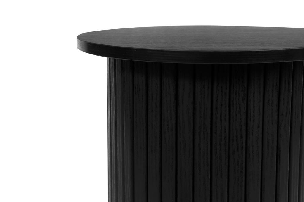 Axel Round Fluted Coffee Table Black by Birlea | Style Our Home