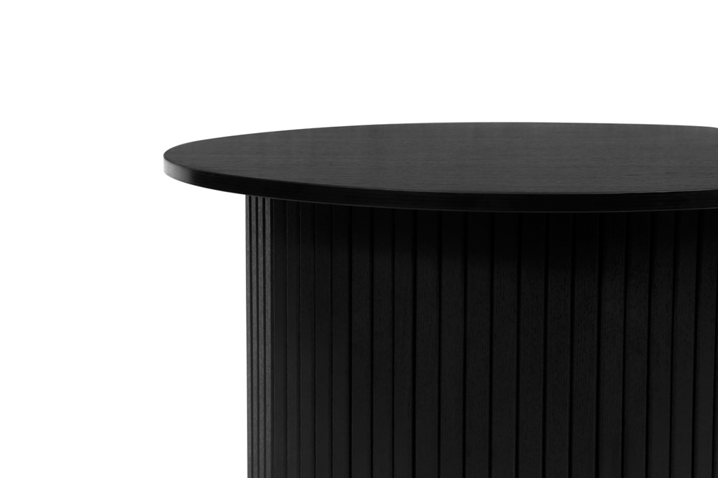 Axel Round Fluted Coffee Table Black by Birlea | Style Our Home