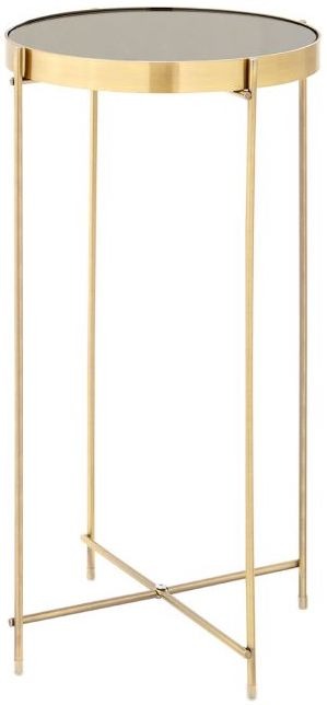 Axel Black Mirror Tall Side Table by Prestige |Style Our Home