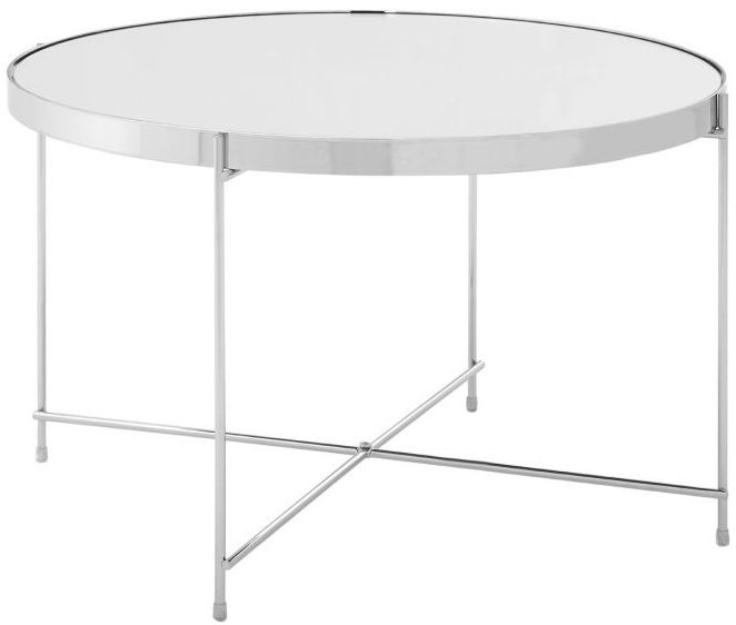 Axel Large Mirror Side Table - Silver by Prestige | Style Our Home