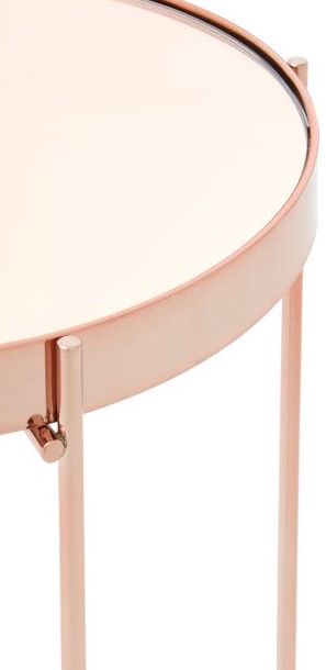 Axel Rose Gold Tall Side Table by Prestige |Style Our Home