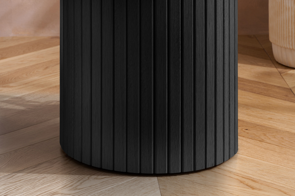 Axel Fluted Side Table Black by Birlea | Style Our Home