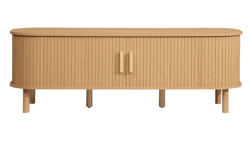 Axel Fluted Tv Unit Oak by Birlea | Style Our Home