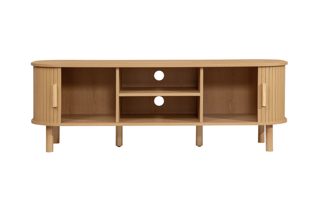 Axel Fluted Tv Unit Oak by Birlea | Style Our Home