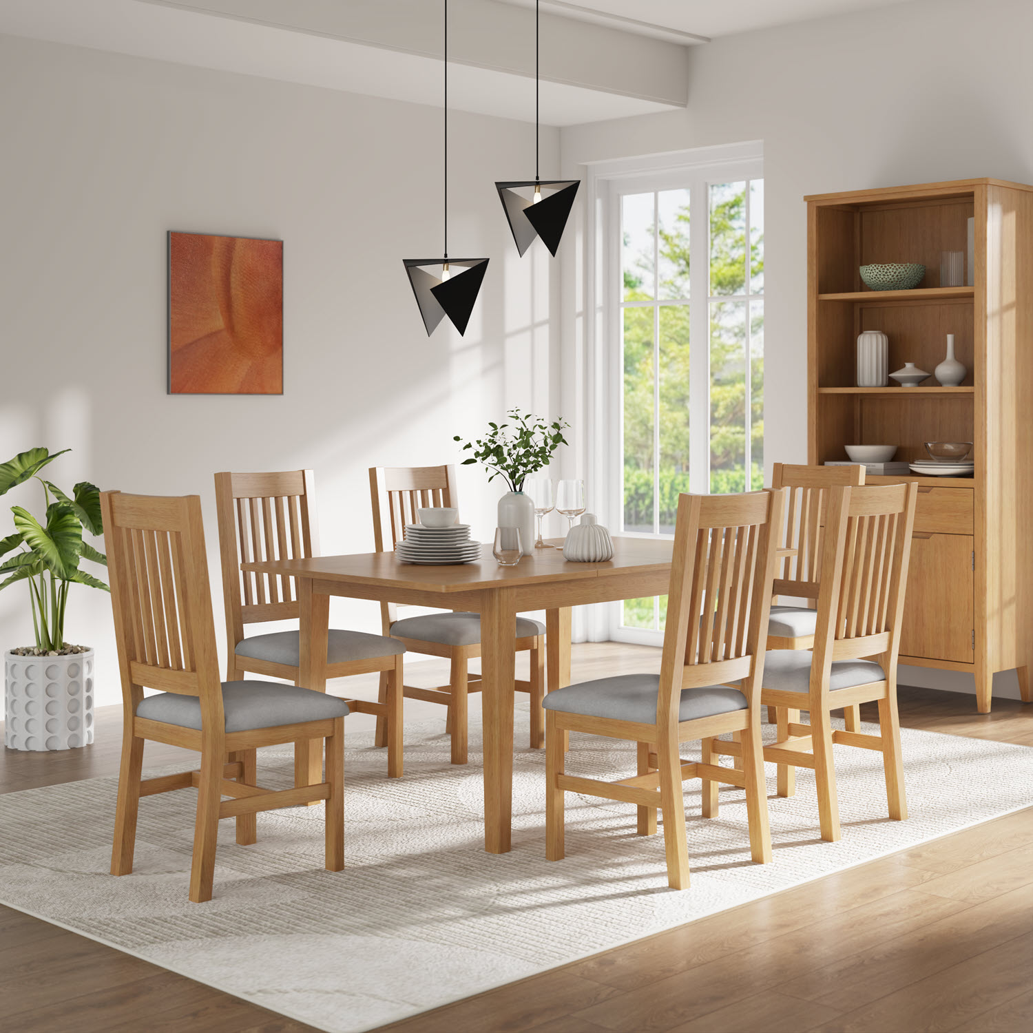 Ekero Oak 120Cm Extending Dining Table by Hertiance Furniture | Style Our Home