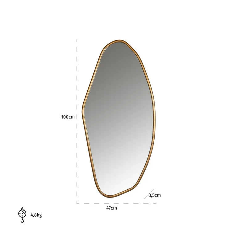 Mirror Eldon (Gold) by  Richmond Interiors | Style Our Home