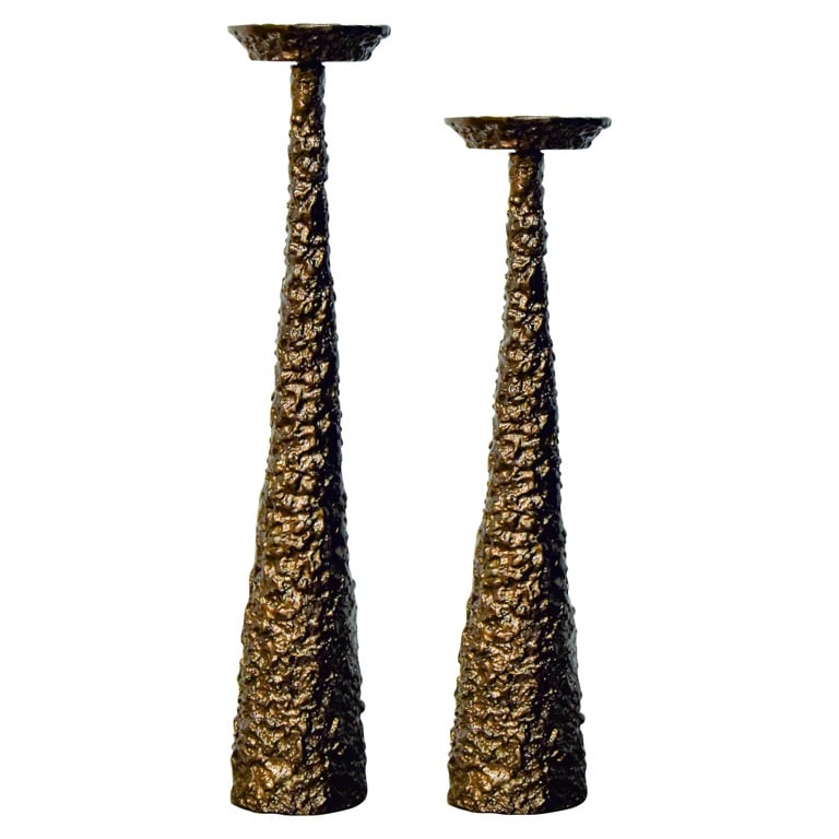 Candle holder Moan Small (Brushed Gold) by  Richmond Interiors | Style Our Home