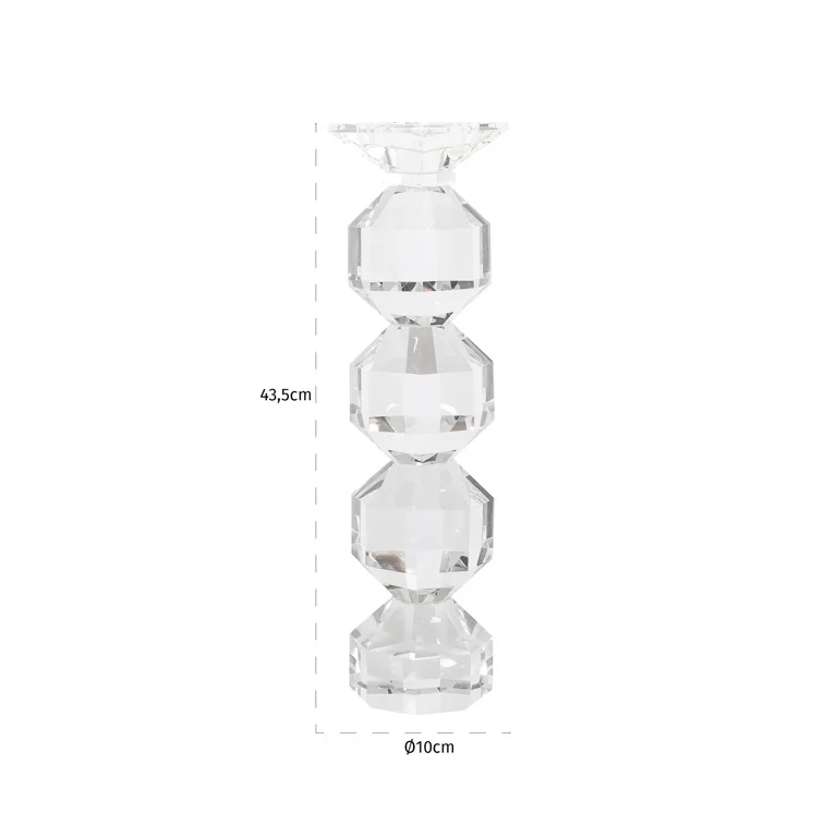 Candle holder Safia big (Clear transparent) by  Richmond Interiors | Style Our Home