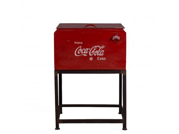 Coca Cola Cooler Box on Stand by Quirky Barn | Style Our Home