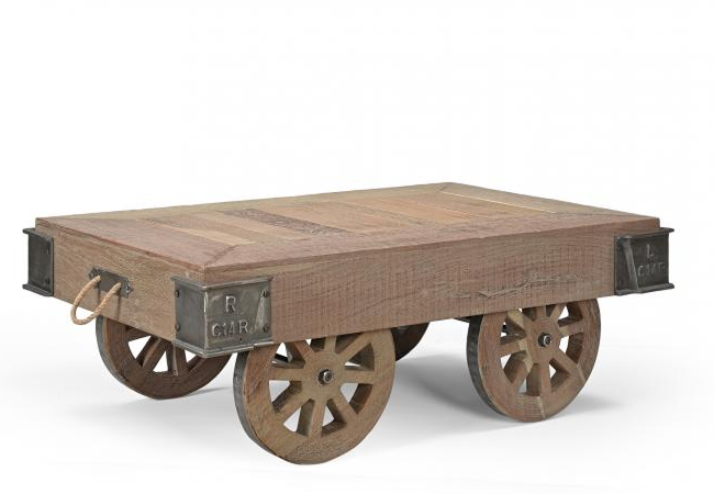 Reclaimed Wooden Coffee Table on Wheels by Quirky Barn | Style Our Home