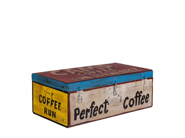 Hand Painted Iron Trunk Coffee by Quirky Barn | Style Our Home