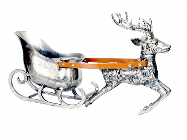 Reindeer and Sleigh H53cm by Quirky Barn | Style Our Home