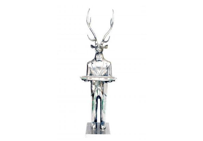 Deer with Plate H216cm by Quirky Barn | Style Our Home