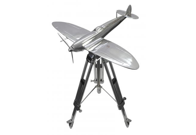 Spitfire Aircraft Model on Tripod (large) by Quirky Barn | Style Our Home