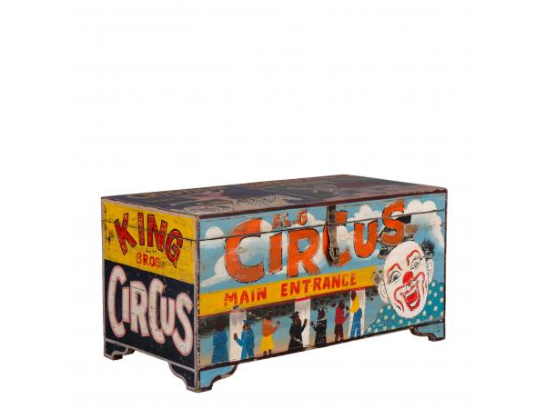 Hand Painted Vintage Circus Storage Chest by Quirky Barn | Style Our Home