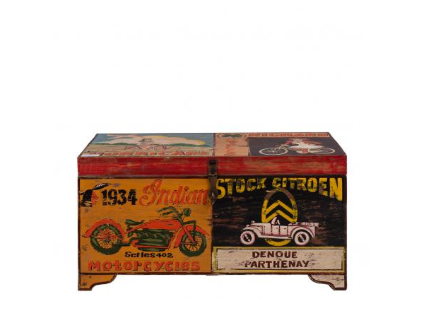 Hand Painted Vintage Transport Storage Chest by Quirky Barn | Style Our Home