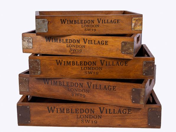 Set of 5 Vintage Wooden Serving Trays - Wimbledon Village by Quirky Barn | Style Our Home
