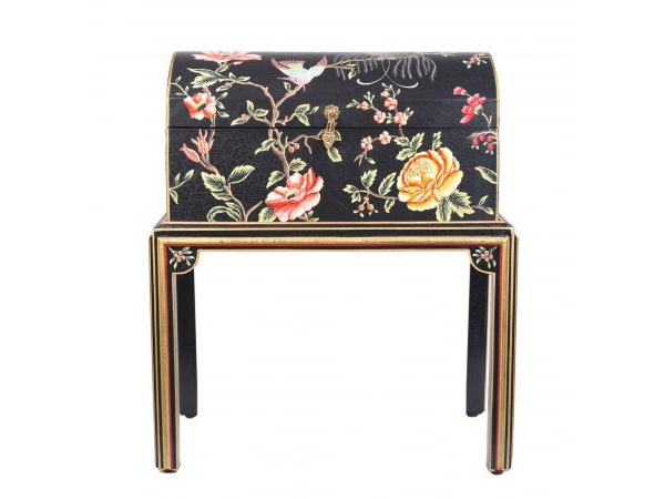 Black Lyre Bird Design Dome Box on Stand by Quirky Barn | Style Our Home
