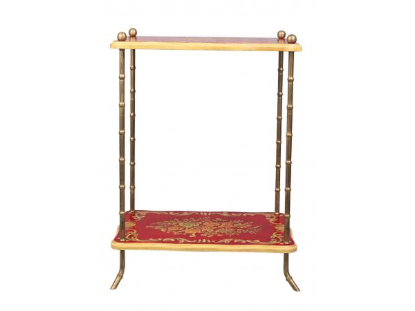 Red Floral Design 2 Tier Table by Quirky Barn | Style Our Home
