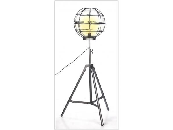 Upcycled Floor Lamp With Round Cage by Quirky Barn | Style Our Home