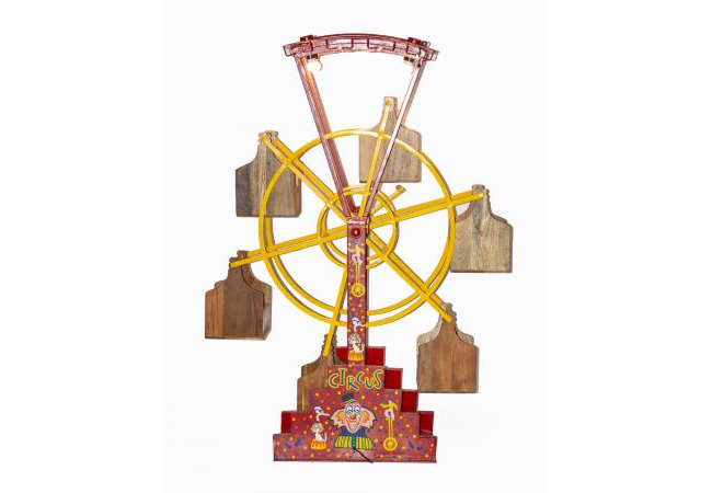 Industrial Style Ferris Wheel Wine Bottle Holder 1.8m Tall by Quirky Barn | Style Our Home