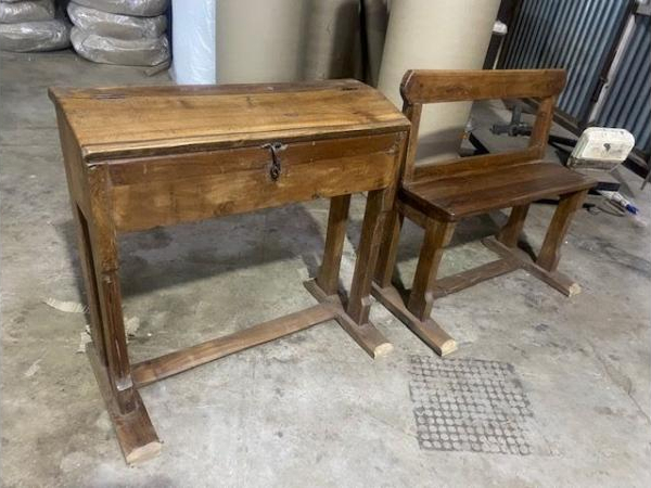 Antique School Desk & Bench Set by Quirky Barn | Style Our Home