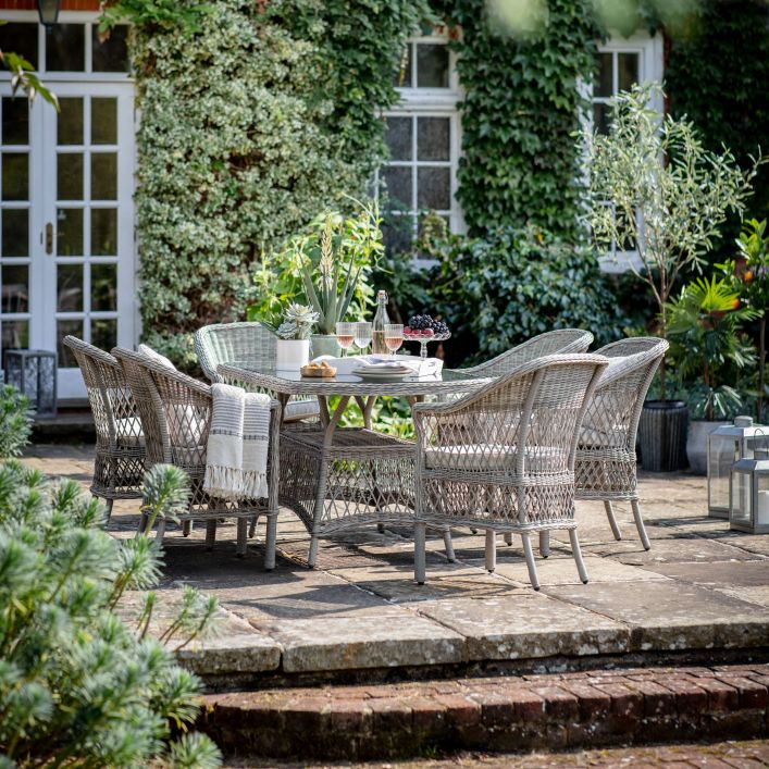 Basilique 6 Seater Oval Dining Set by Hudson Living | Style Our Home