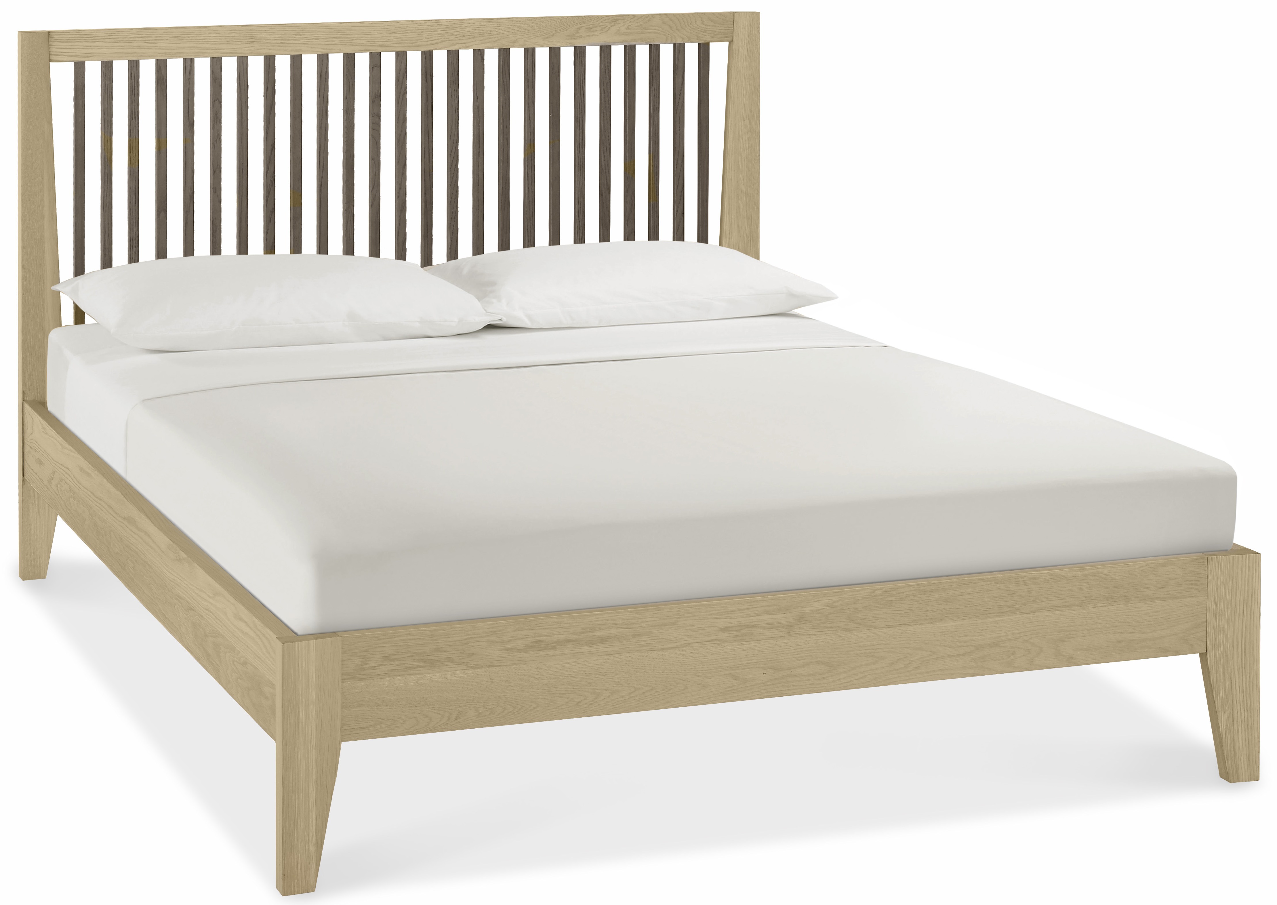 Bentley Designs Rimini Aged & Weathered Oak Double Bed - 135cm 